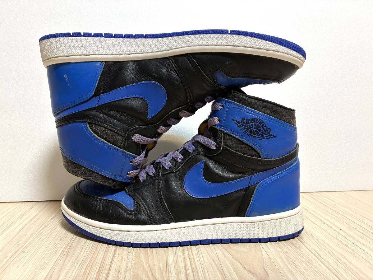 NIKE AIR JORDAN 1 оригинал Royal 85 Vintage 1985 jordan1 чёрный синий OG