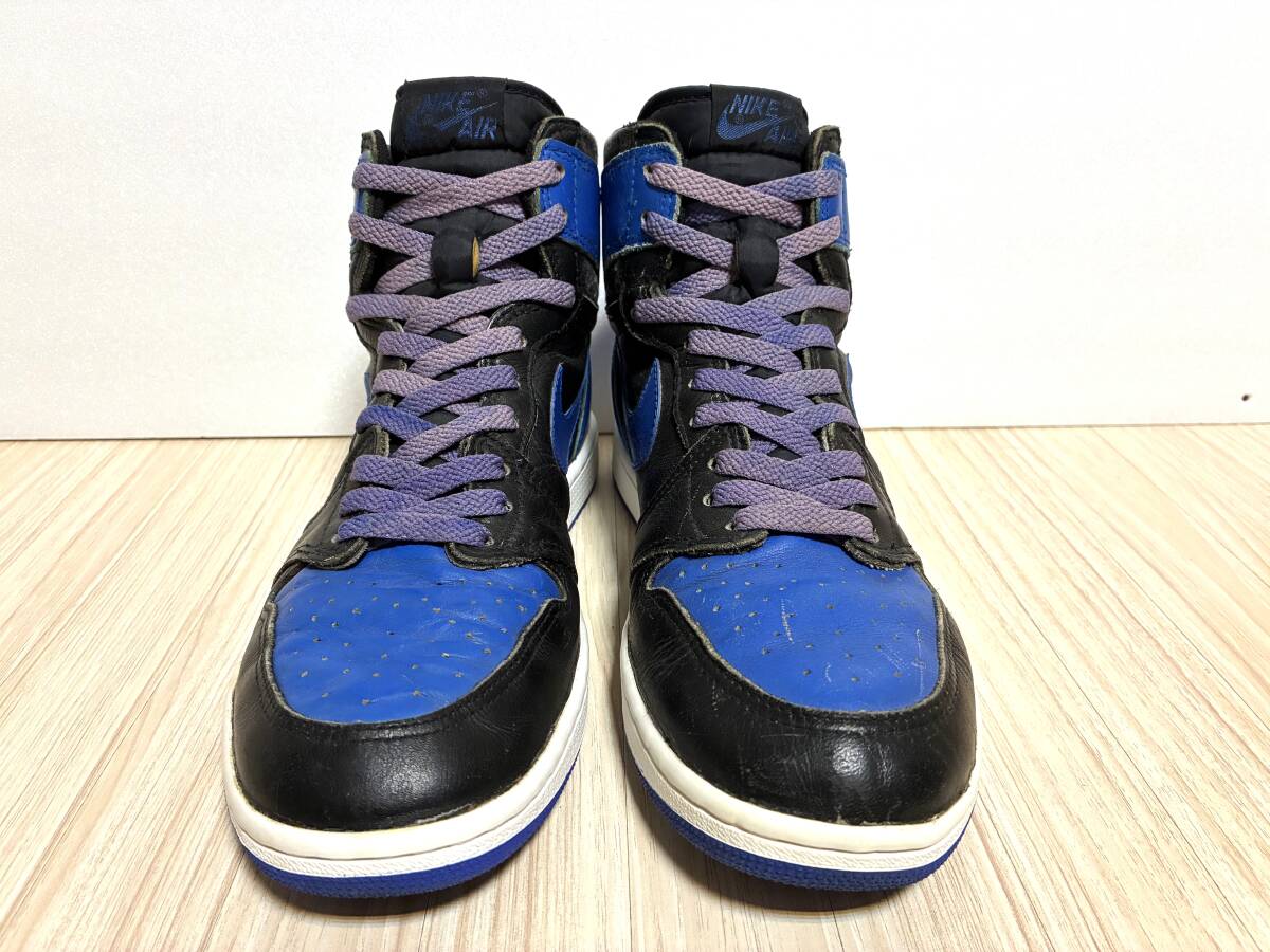 NIKE AIR JORDAN 1 оригинал Royal 85 Vintage 1985 jordan1 чёрный синий OG