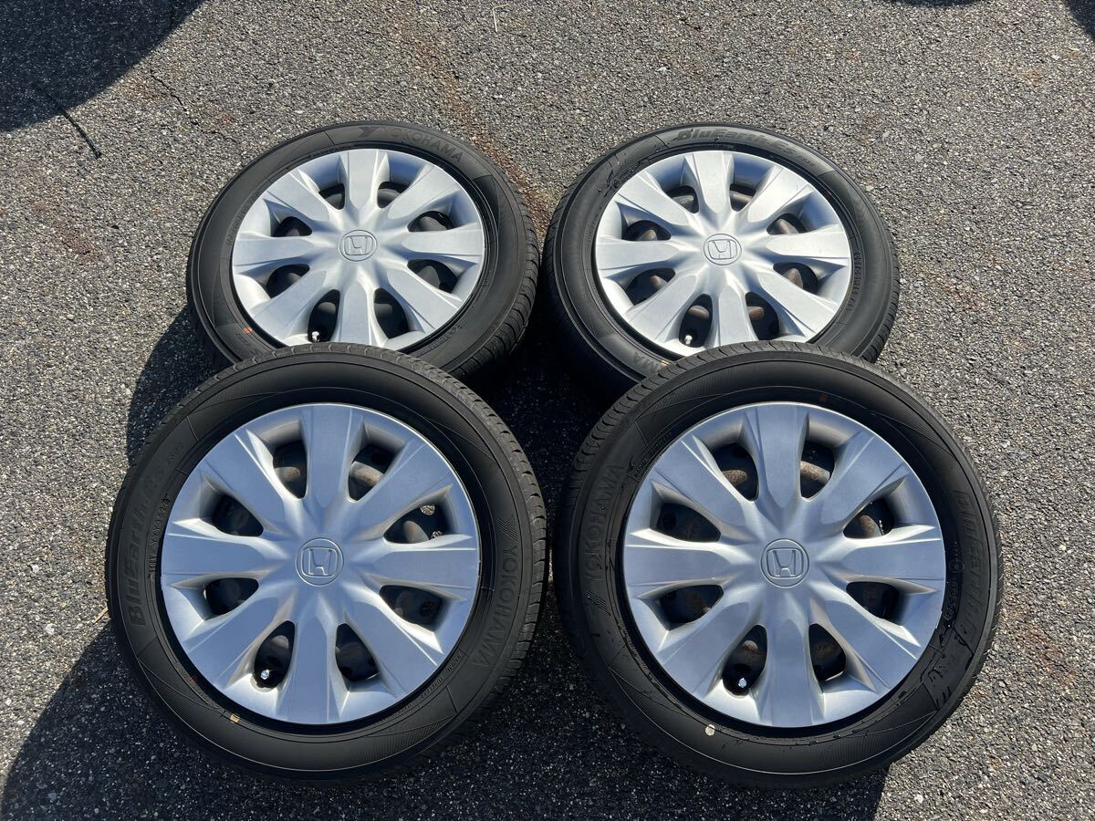 258-212 N-BOX 純正 ホイール ヨコハマ BluEarth ES32 155/65R14 14×4.5J PCD100/4H ホンダ ラジアルタイヤ 2022年製 夏タイヤ_画像1