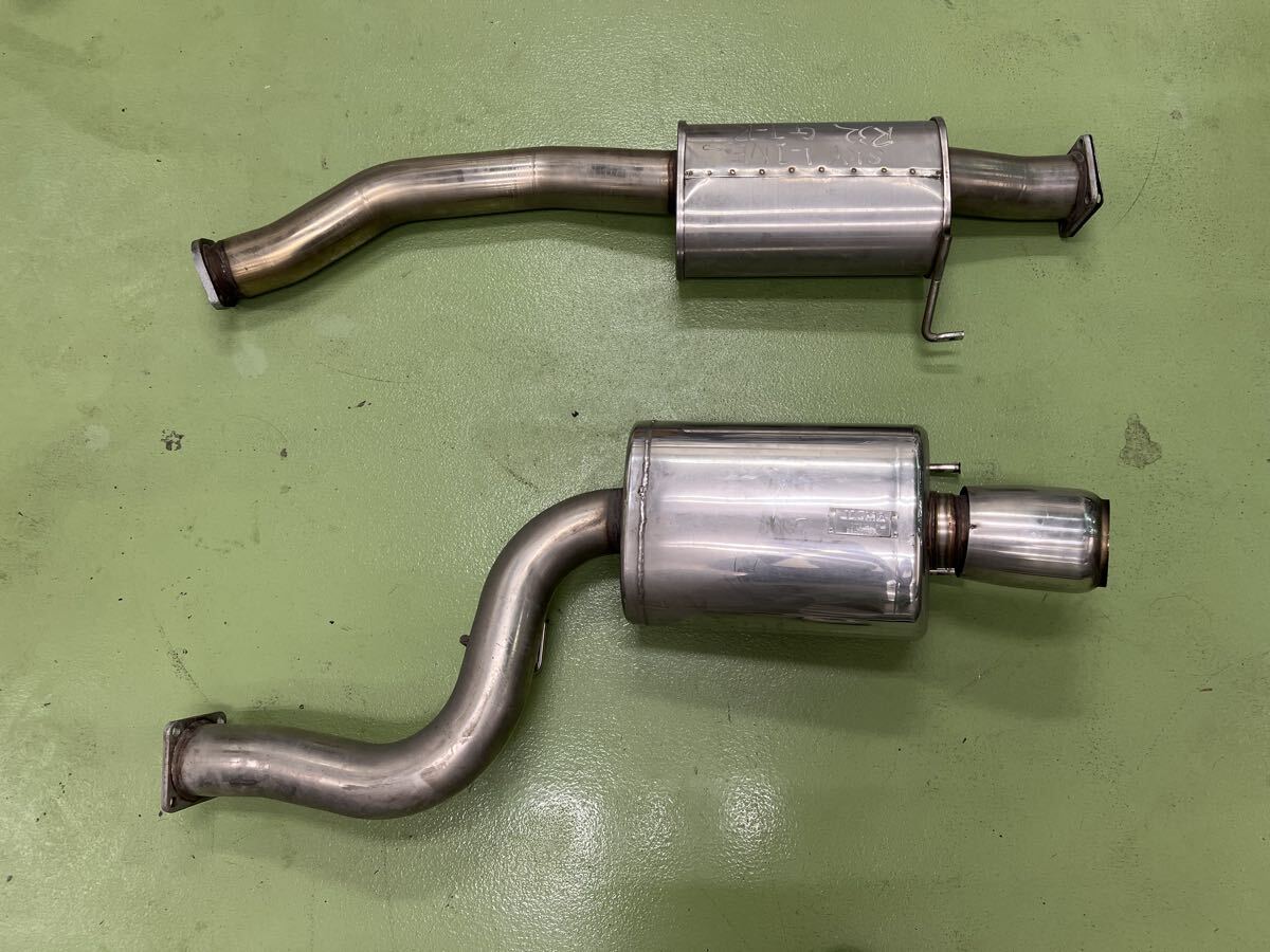 1円スタート 259-120-06 状態良 HKS BNR32 スカイライン GTR RB26DETT スーパーマグザム マフラー セミステン 93-000284 熱合051 _画像6