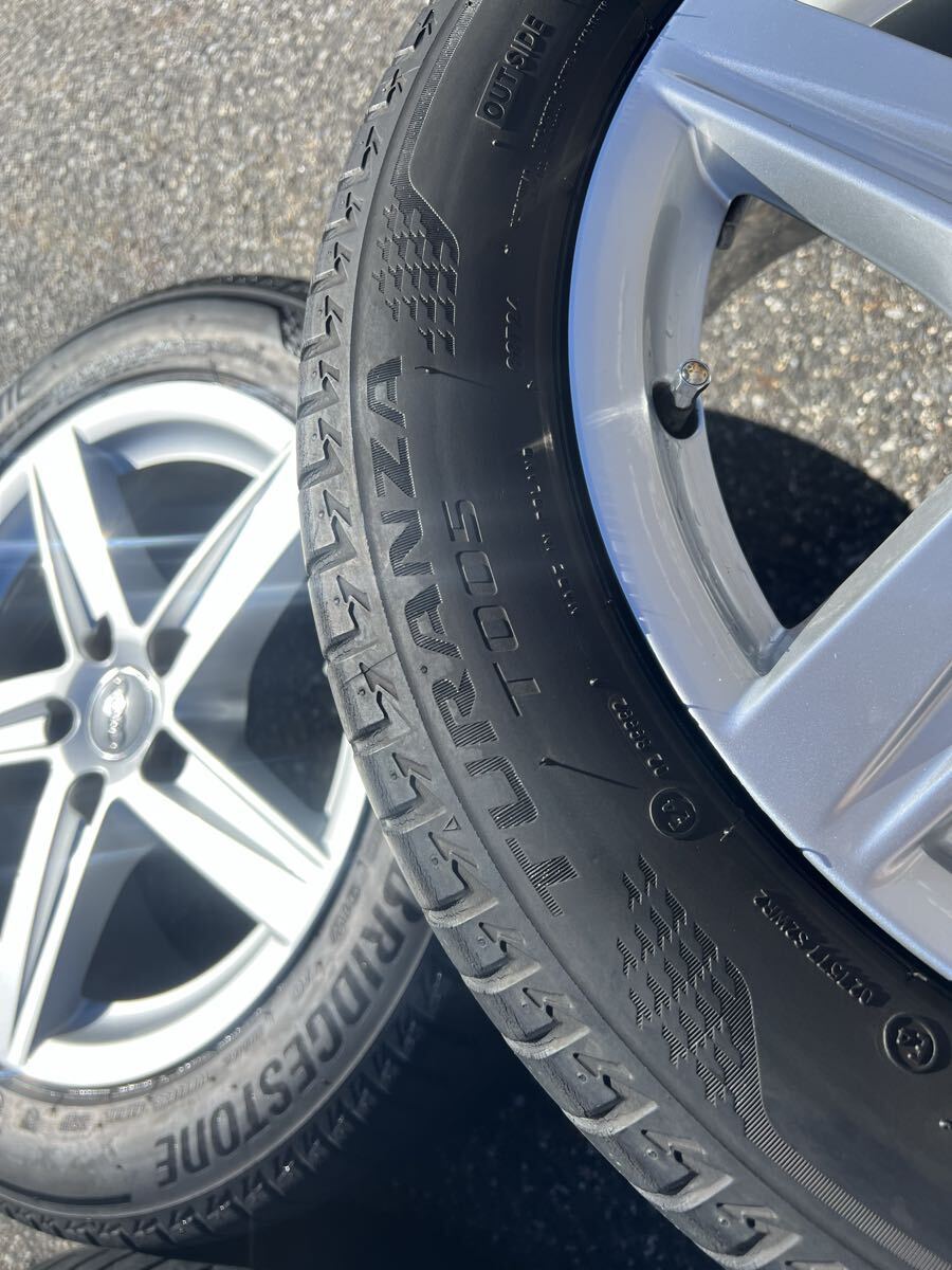 259-178-2 アウディ 純正 ホイール 16インチ 7.0Jx16H2 ET48 PCD112/5H ブリヂストン TURANZA 205/55R16 夏タイヤ ラジアルタイヤ_画像7
