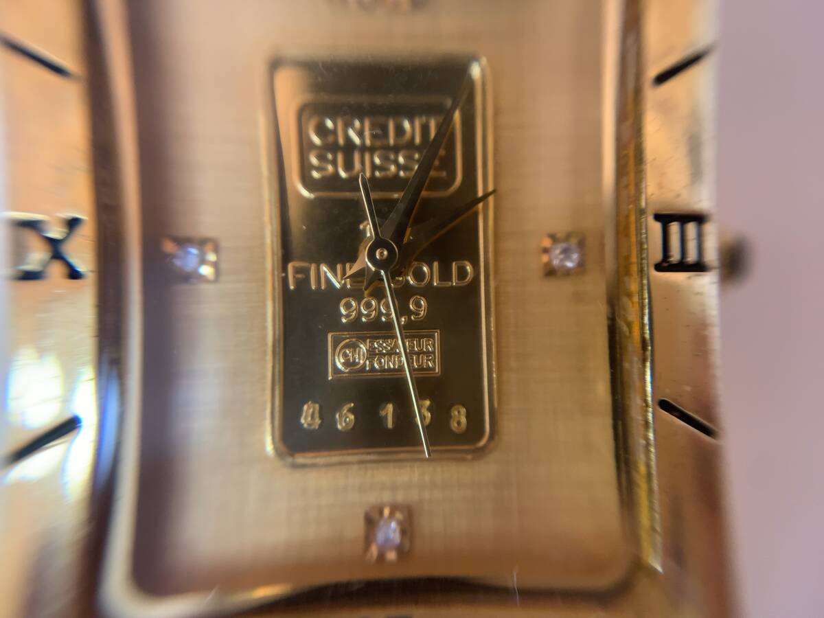 【中古/ジャンク品】ELGIN エルジン 腕時計 FK-1153-E ゴールド 999.9 クオーツ QZ メンズ レディース ファッション T251009の画像9