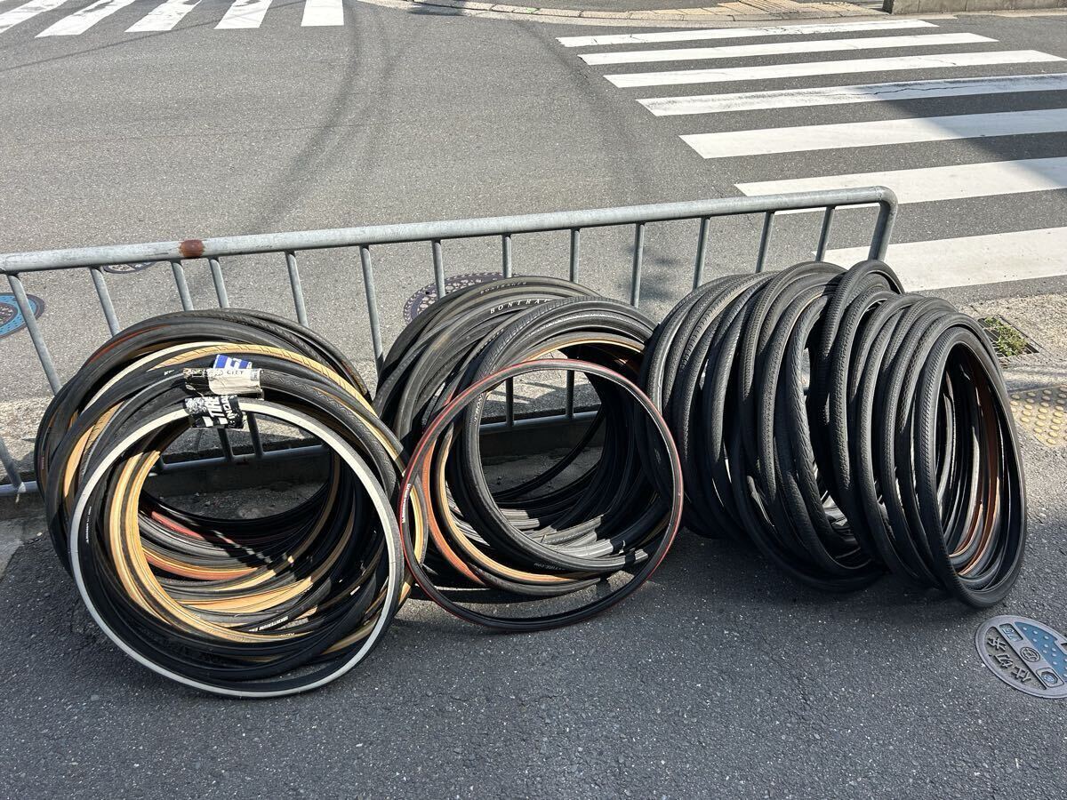 自転車用タイヤ たくさん まとめ売り 中古・未使用_画像1