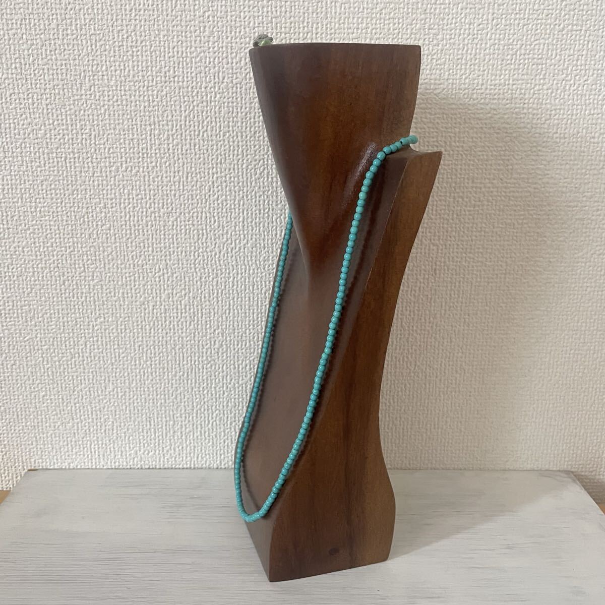 小粒☆ターコイズブルーネックレス(アジャスト付き)_画像6