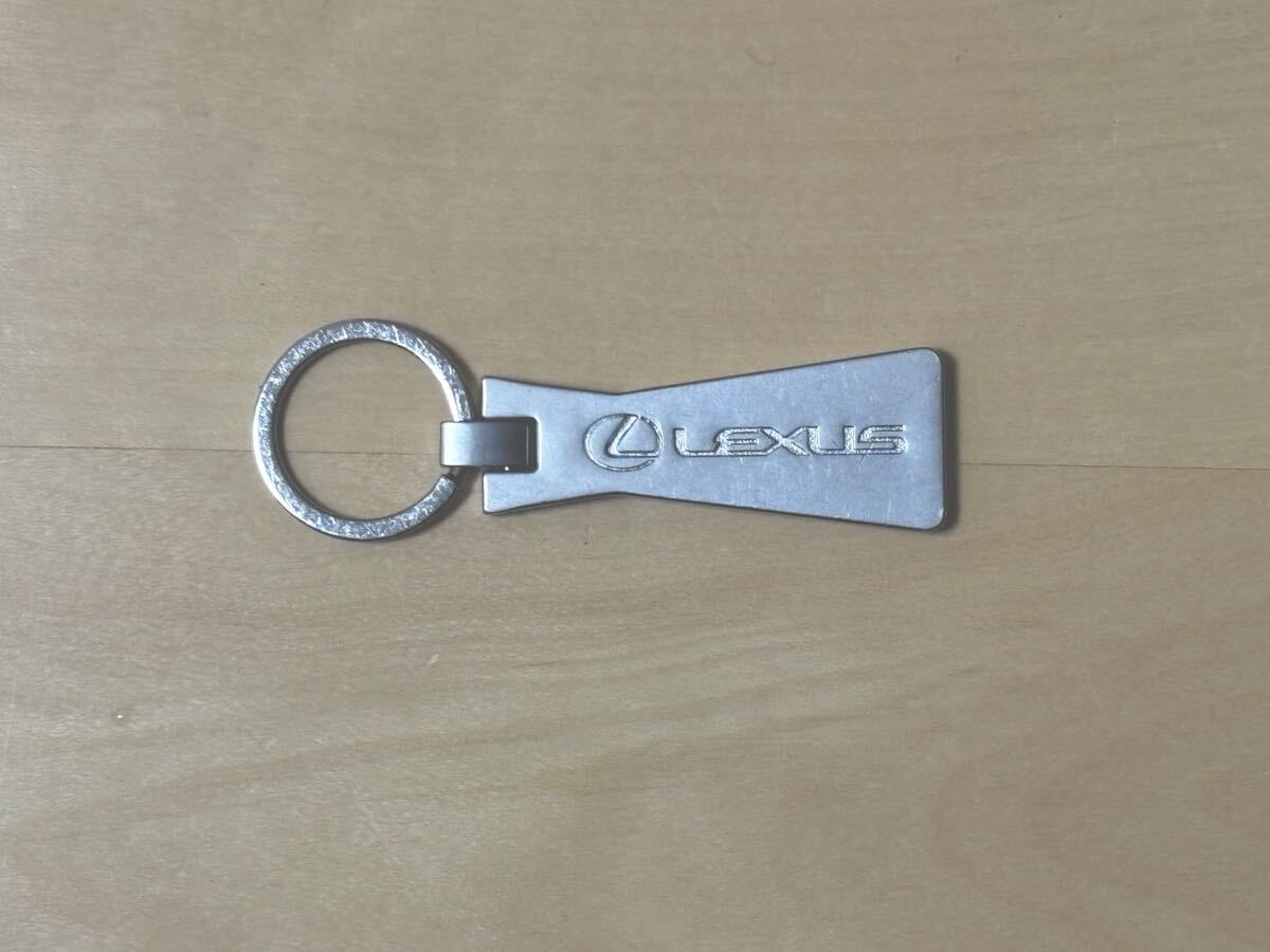 【中古品】レクサス メタルキーリング キーホルダー シルバー LEXUS_画像1