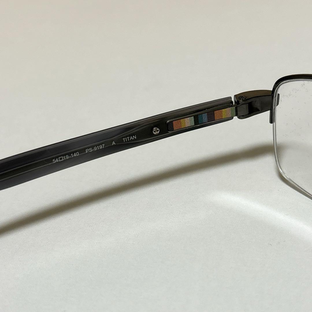 ★定価3万7400円★ 新品 Paul Smith SPECTACLES チタン ★ PS-9197 ポールスミス めがね 眼鏡 54□19-140 日本製 TITAN 163 _画像5