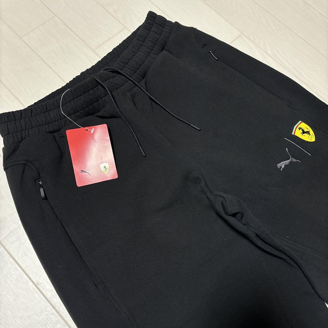 2XLサイズ相当 ★新品 プーマ × フェラーリ スウェットパンツ 黒 PUMA ｘ Ferrari 531639-01 US XL_画像2
