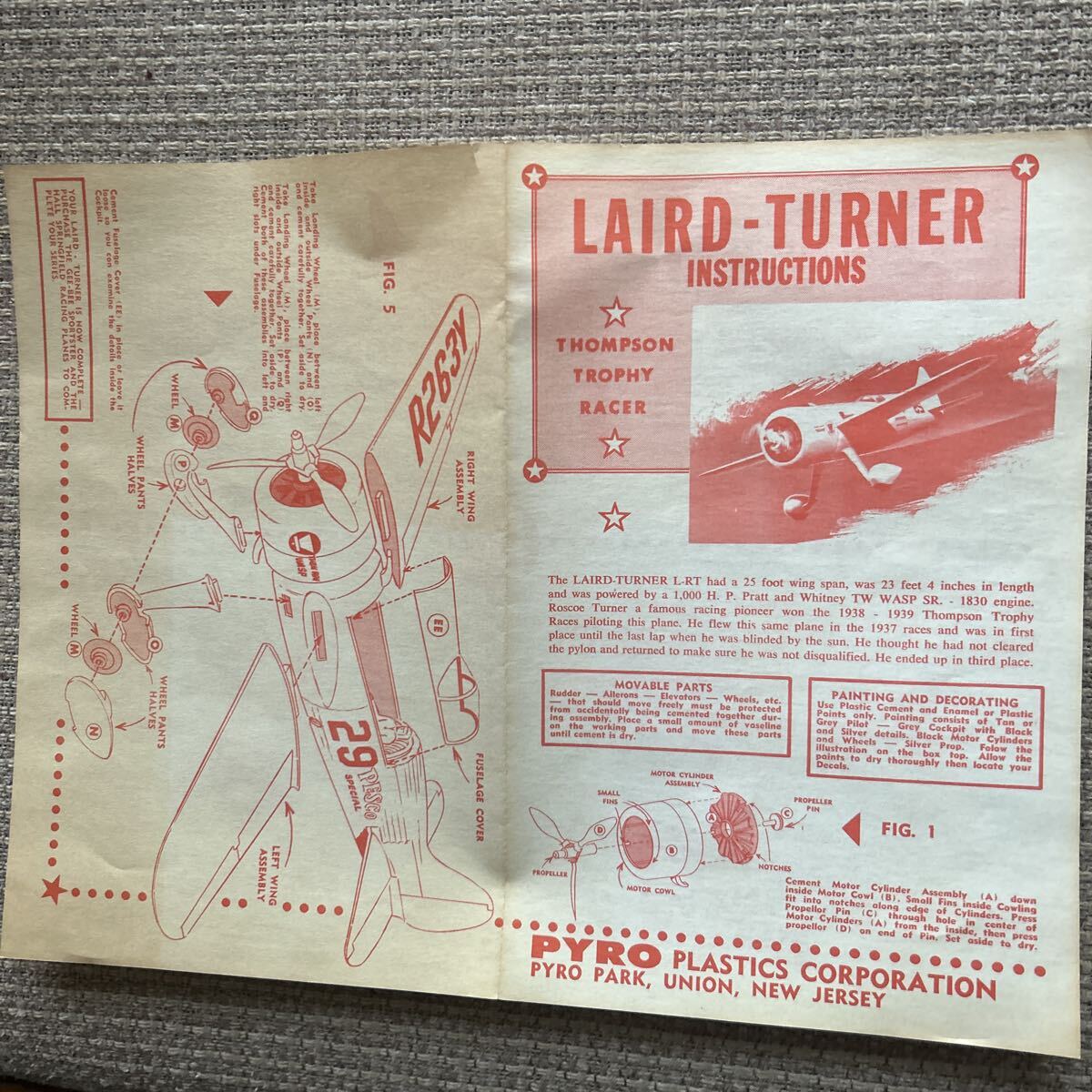 Pyro 1/48?(スケール表示無し)Laird Turner Pesco Special:欠品有り:部品5又は7(フラップ):10年前チェック時、Okなら入札下さい。_画像3