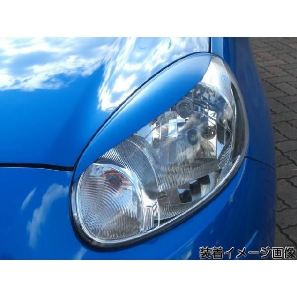 マーチ K13,NK13(前期) H22年7月～H25年5月 NISSAN MARCH アイライン 左右セット 未塗装 新品 (NO.280)_画像1