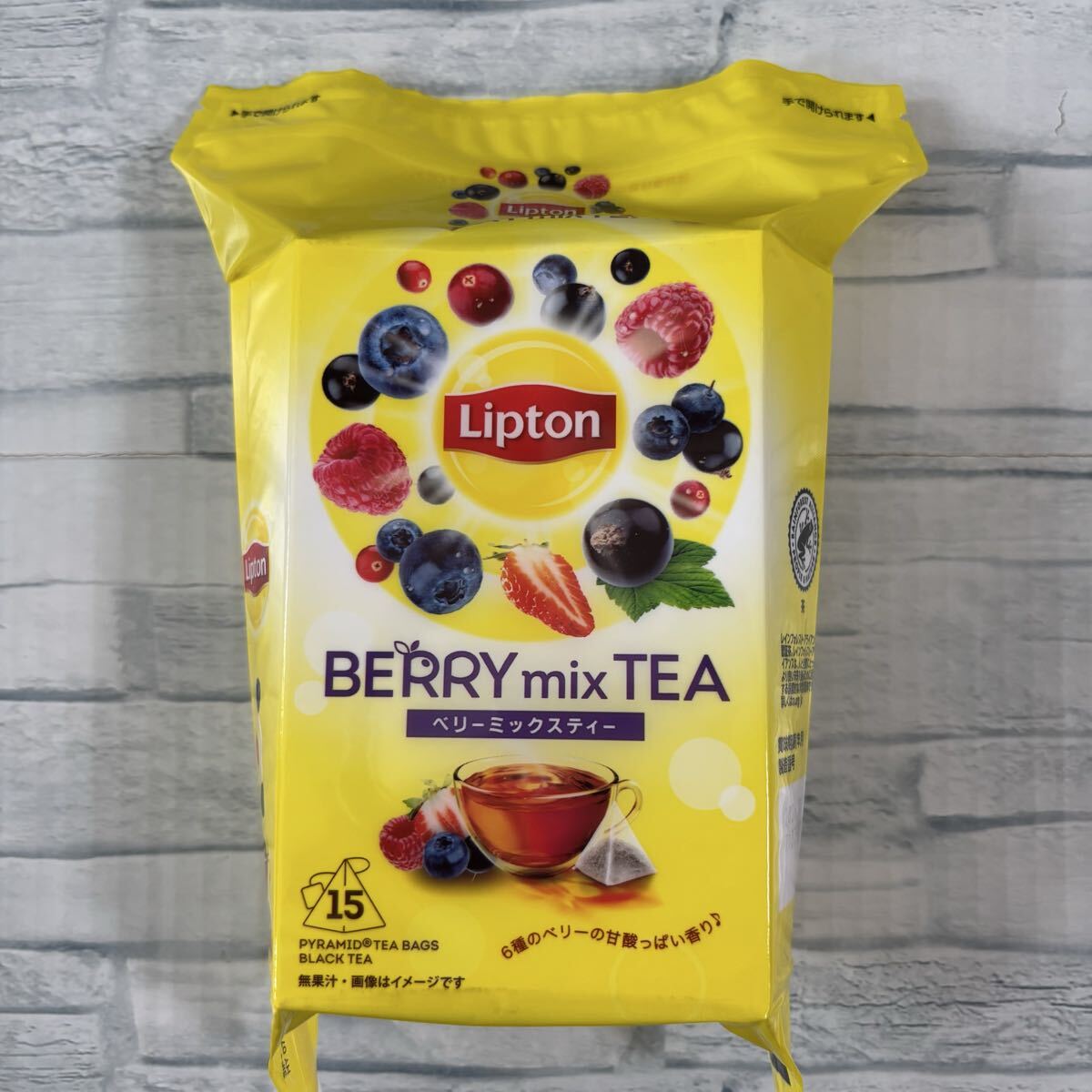 Lipton リプトン フルーツ ティーバッグ 3箱（ピーチ、ベリー、アップル）　フレーバーティー 紅茶 りんご アソート お試し_画像9
