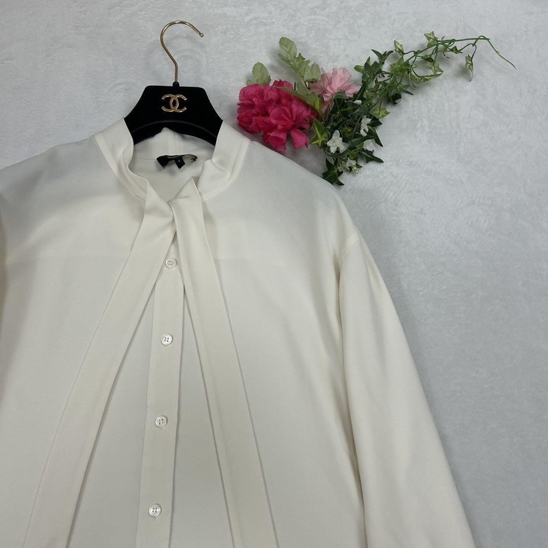 H840 新品未使用 S セオリー 18AW ブラウス アイボリー レディース_画像6