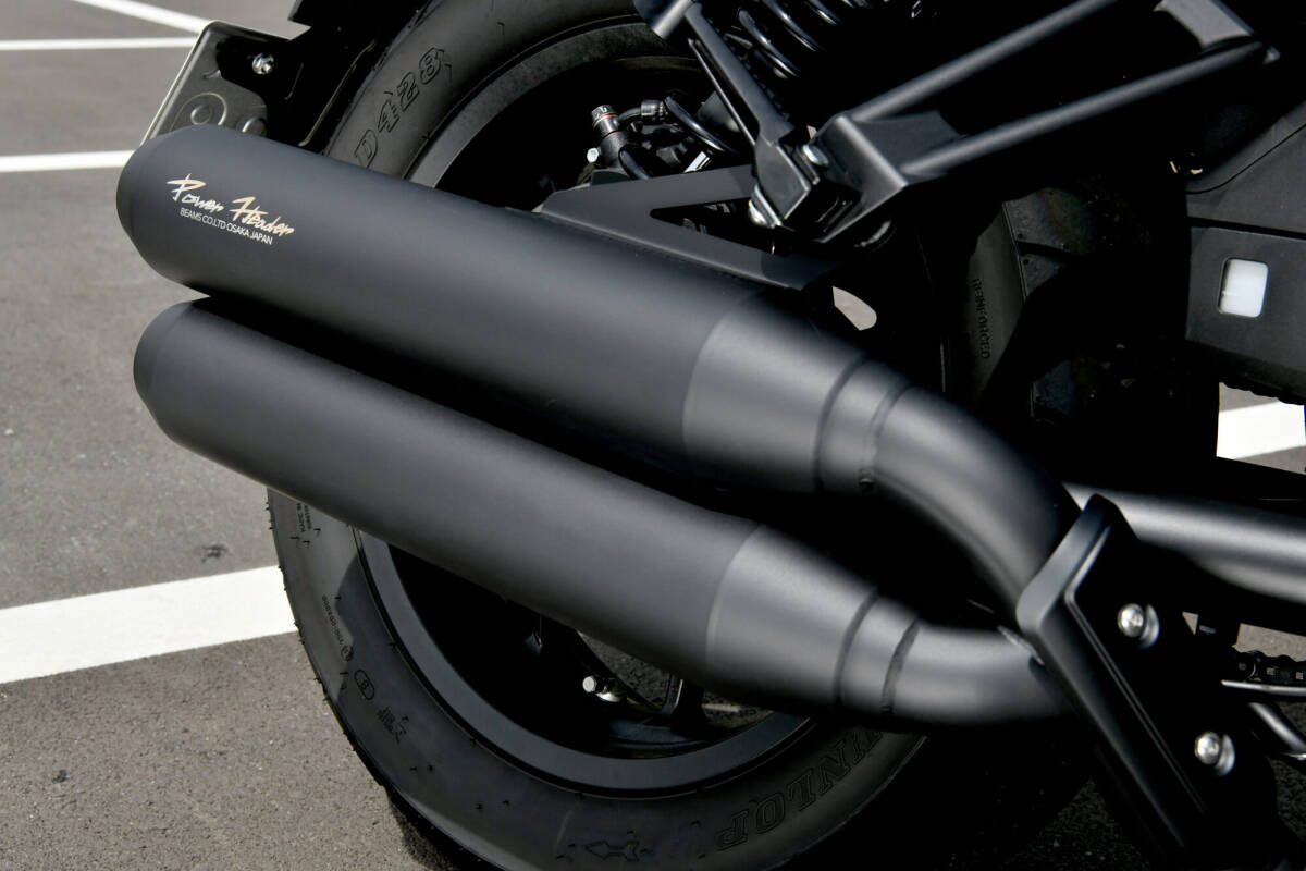 新品 ビームス レブル1100 DCT (8BL-SC83/8BL-SC87) パワーヘッダーW マットブラック 政府認証 G1023-23-001 BEAMS マフラー ホンダ Rebel_画像9