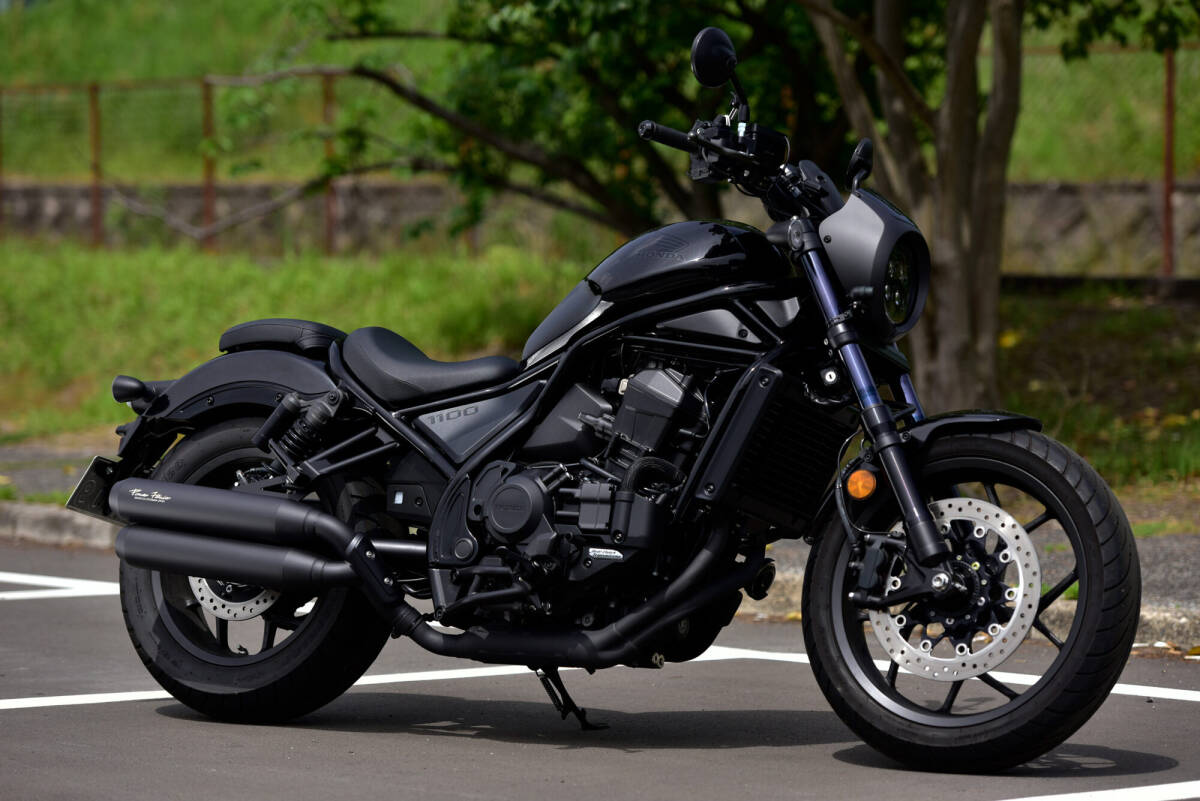 新品 ビームス レブル1100 DCT (8BL-SC83/8BL-SC87) パワーヘッダーW マットブラック 政府認証 G1023-23-001 BEAMS マフラー ホンダ Rebel_画像4