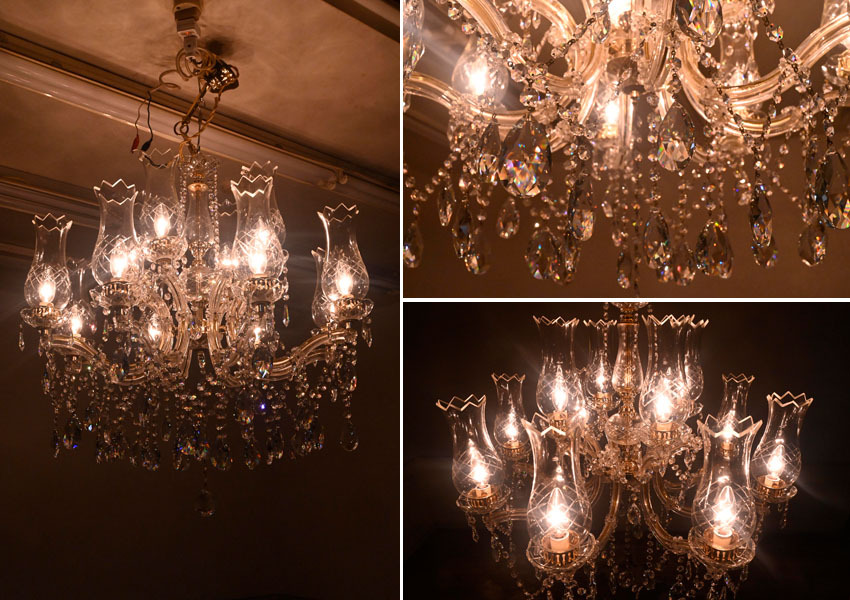 H161M прекрасный товар покупка 18 десять тысяч иен o-telik crystal высококлассный 12 лампа люстра подвешивание потолочный светильник высококлассный 