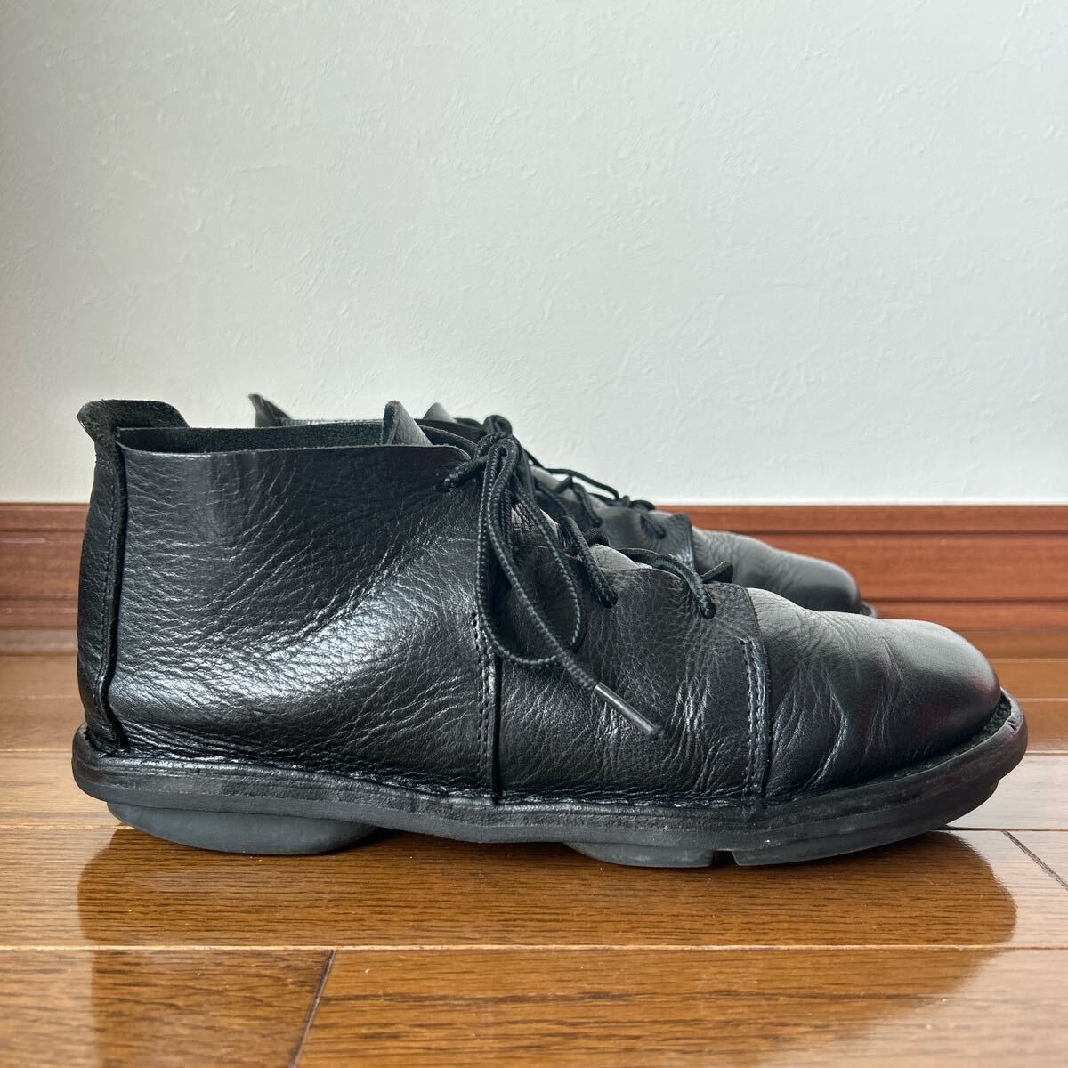 TRIPPEN トリッペン NOMAD M ノマド ブーツ レザーシューズ ブラック メンズ 40 26cm 25.5cm ドイツ制 ISSEY MIYAKE CAMPER BIRKENSTOCK