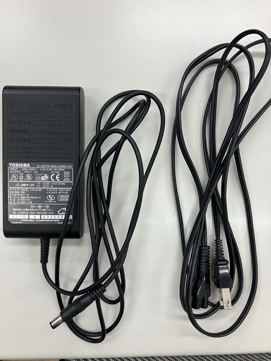 【 即決 】東芝 PA3083U-1ACA 15V 5A ACアダプター 送料込 匿名配送_画像1