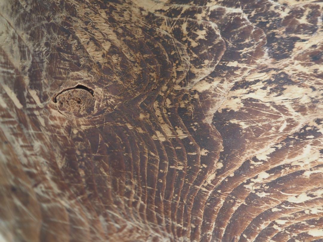 【OAN】こね鉢 木製 骨董 古美術 古道具 古民藝 古玩 店舗什器 昭和レトロ アンティーク プリミティブ インテリア 捏鉢 収納 オブジェ_画像3