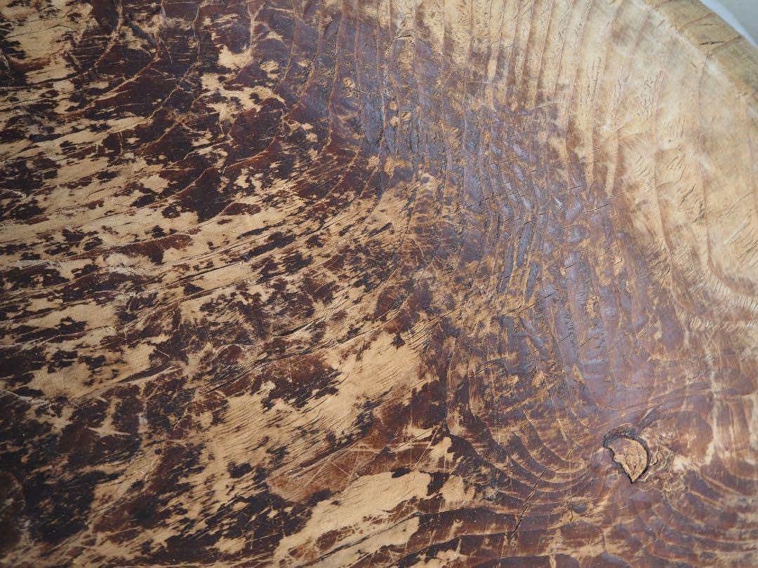 【OAN】こね鉢 木製 骨董 古美術 古道具 古民藝 古玩 店舗什器 昭和レトロ アンティーク プリミティブ インテリア 捏鉢 収納 オブジェ_画像5