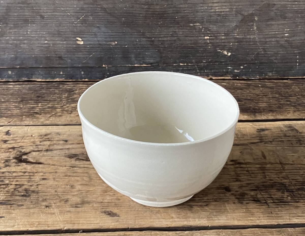 【OAN】 作家物 銘有 木箱付 骨董 古美術 古道具 民藝 古民藝 茶道具 懐石 古玩 在銘 熊川 李朝 白磁 李俊煕 清雲窯 E25104_画像3