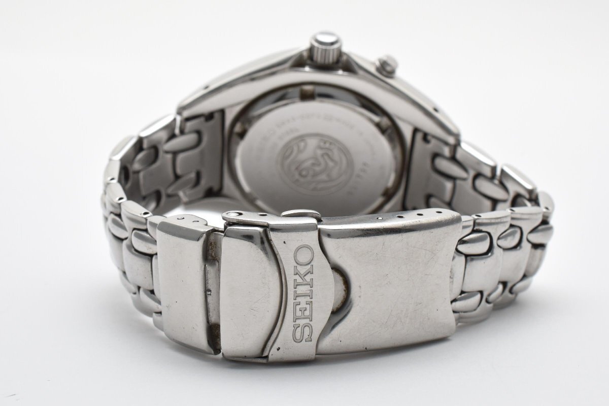 セイコー キネティック 5M43-0070 スキューバー デイデイト ラウンド クォーツ メンズ 腕時計 SEIKO_画像9