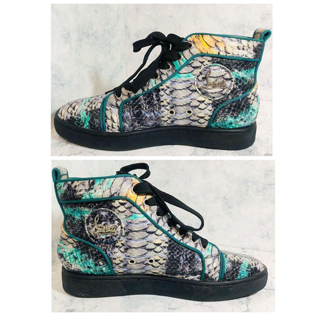 Christian Louboutin スニーカー パイソン柄 38(25cm)_画像5