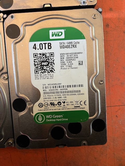 ジャンク　HDD　9台セット　Seagate/WD 1TB×3　２TB×3　3TB×2　４TB×１　現状渡し_画像7