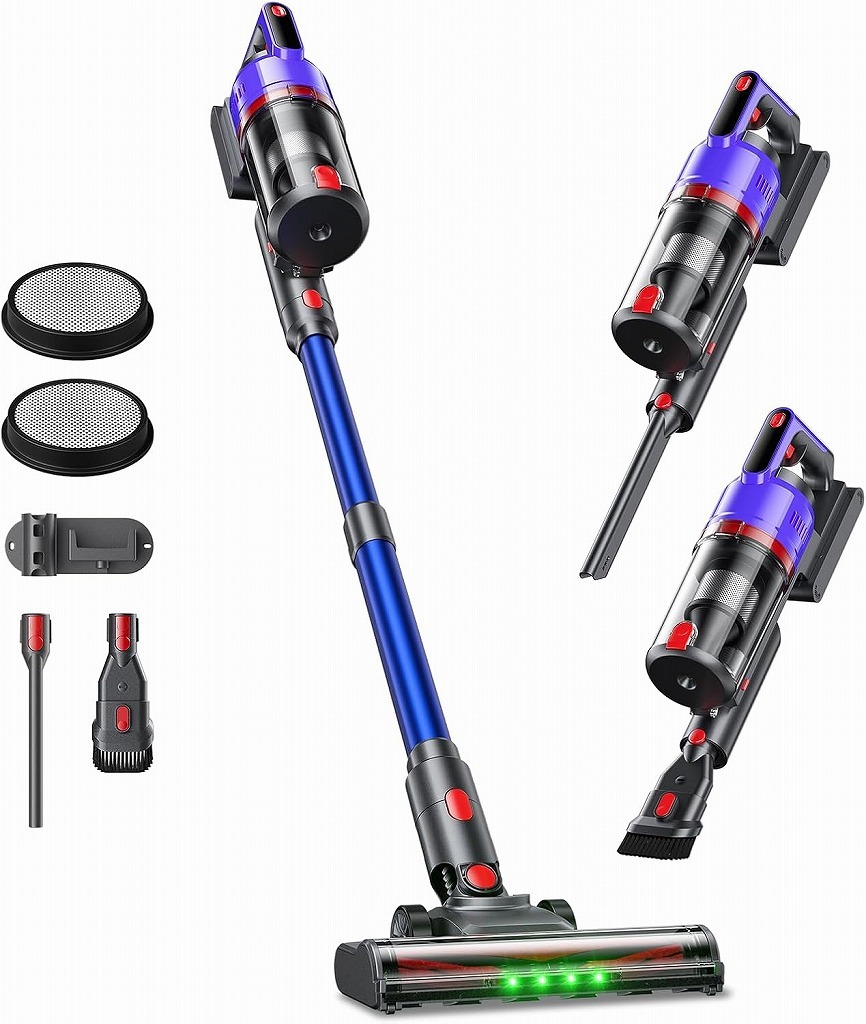 【新品】Nidruoey 充電式サイクロン掃除機 MS21Y-109D-1 1.8Lカップ 紙パック不要 バッテリー式 最大55分動作 Panasonic ダイソン SHARK_画像1