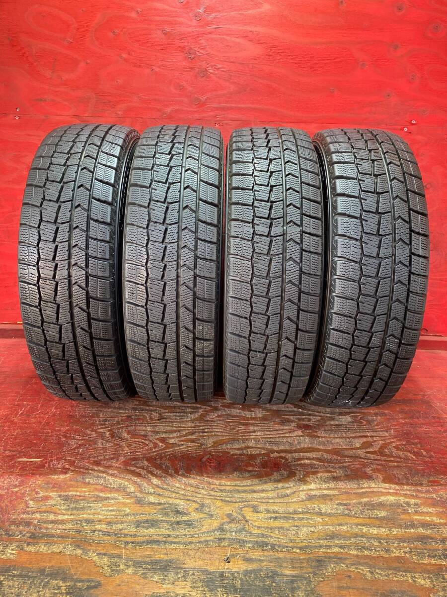 165/60/R15 77Q DUNLOP WINTERMAXX WM02 製造年2016, 4本 80% バリ山 *142B_画像2
