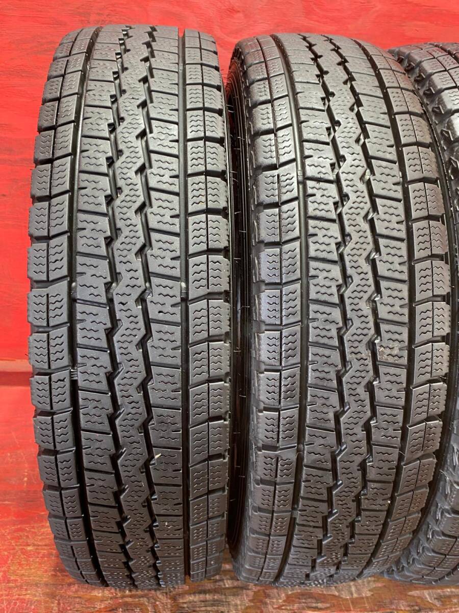 145/80/R12 80/78N LT DUNLOP WINTERMAXX SV01 製造年2020, 4本 80% バリ山 美品 *151B_画像3