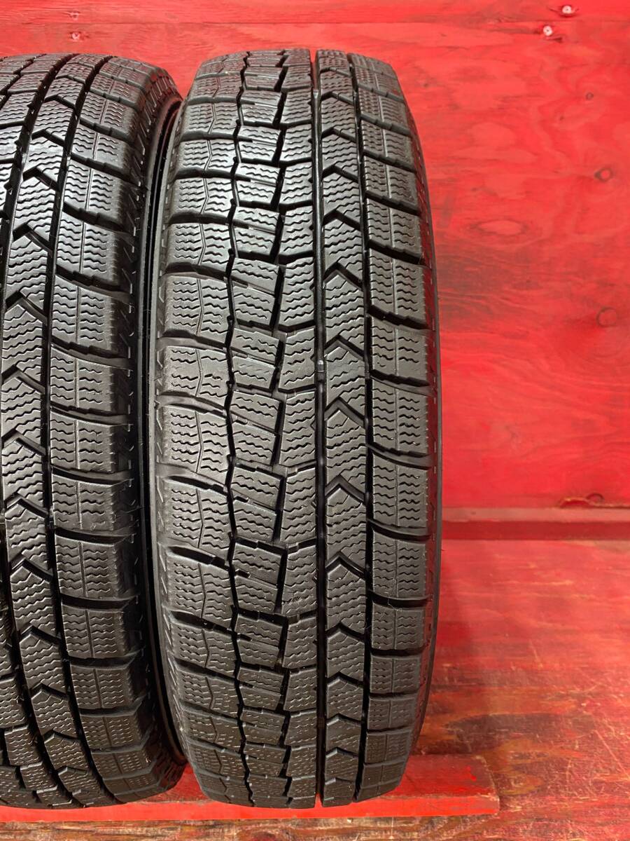 155/65/R14 75Q DUNLOP WINTERMAXX WM02 製造年2020, 4本 80% バリ山 美品 *166B_画像6