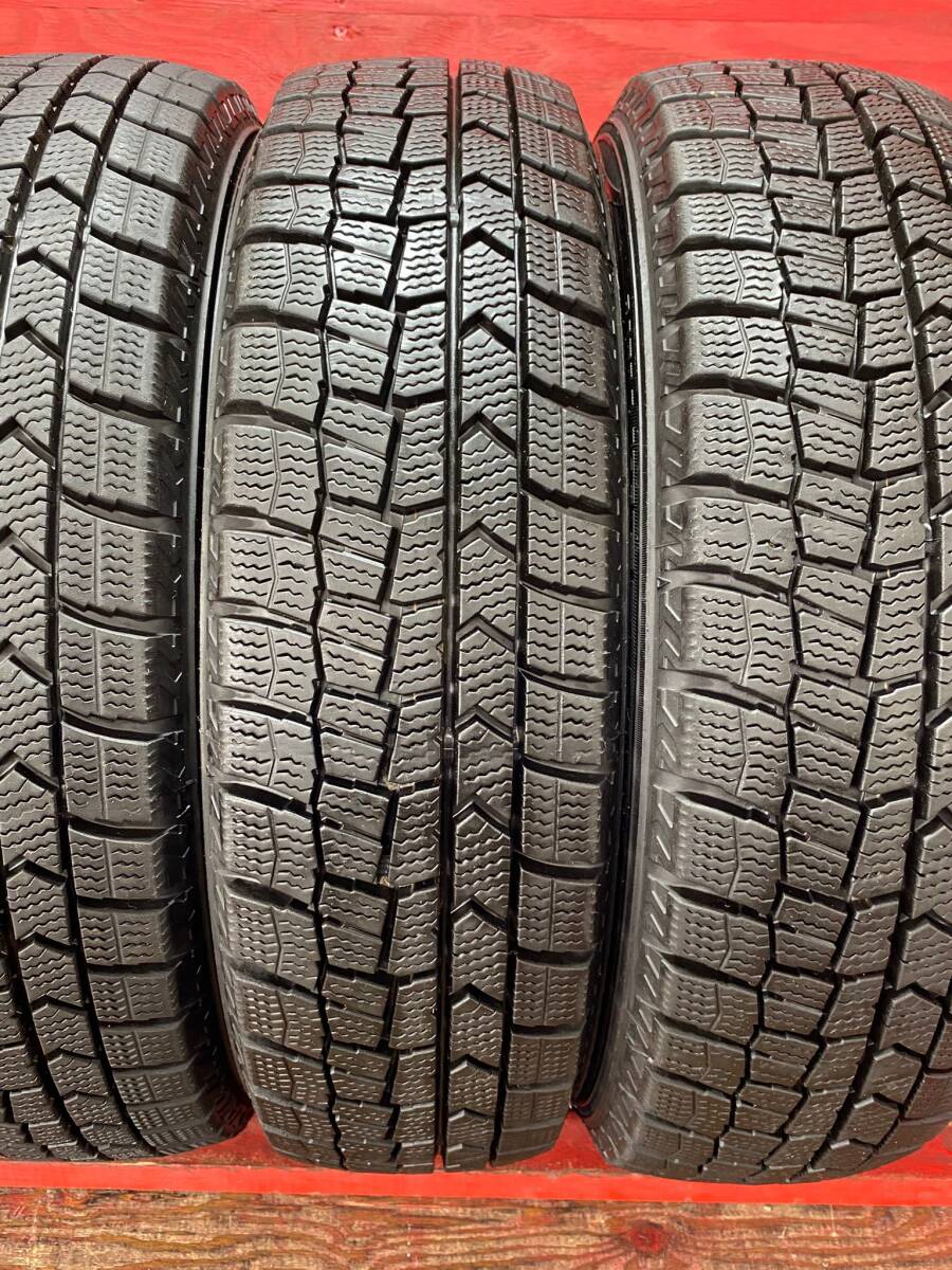 155/65/R14 75Q DUNLOP WINTERMAXX WM02 製造年2020, 4本 80% バリ山 美品 *166B_画像5