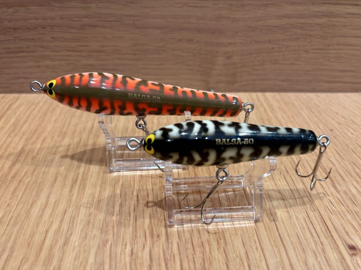 バルサ50 ビッグラッシュスケーターオリジナル ジュニア 2個セット ホワイトコーチ グレーコーチ ドッグ ペンシルベイト_画像1