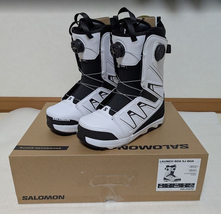 ★新品 未使用 24-25 サロモン SALOMON スノーボードブーツ LAUNCH BOA SJ BOA 26cm ランチ ボア ダブルボア★_画像1