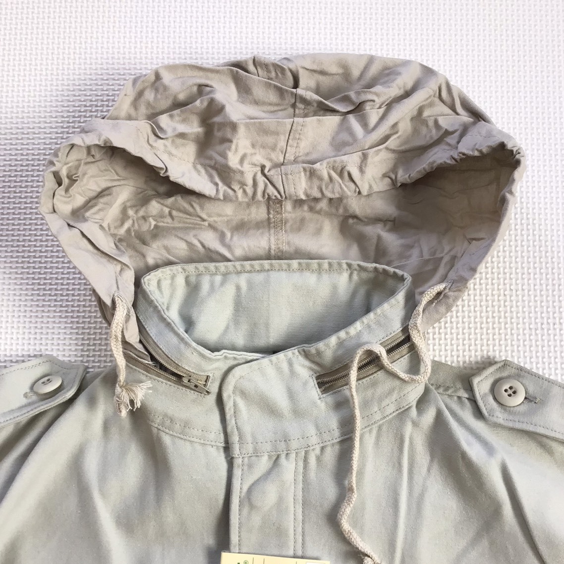 (在庫処分) 新品未使用品 EVENRIVER [1212-7] ミリタリージャケット サイズ L /日本製/グリーン/ブルゾン/防寒着/作業着/イーブンリバー_画像6