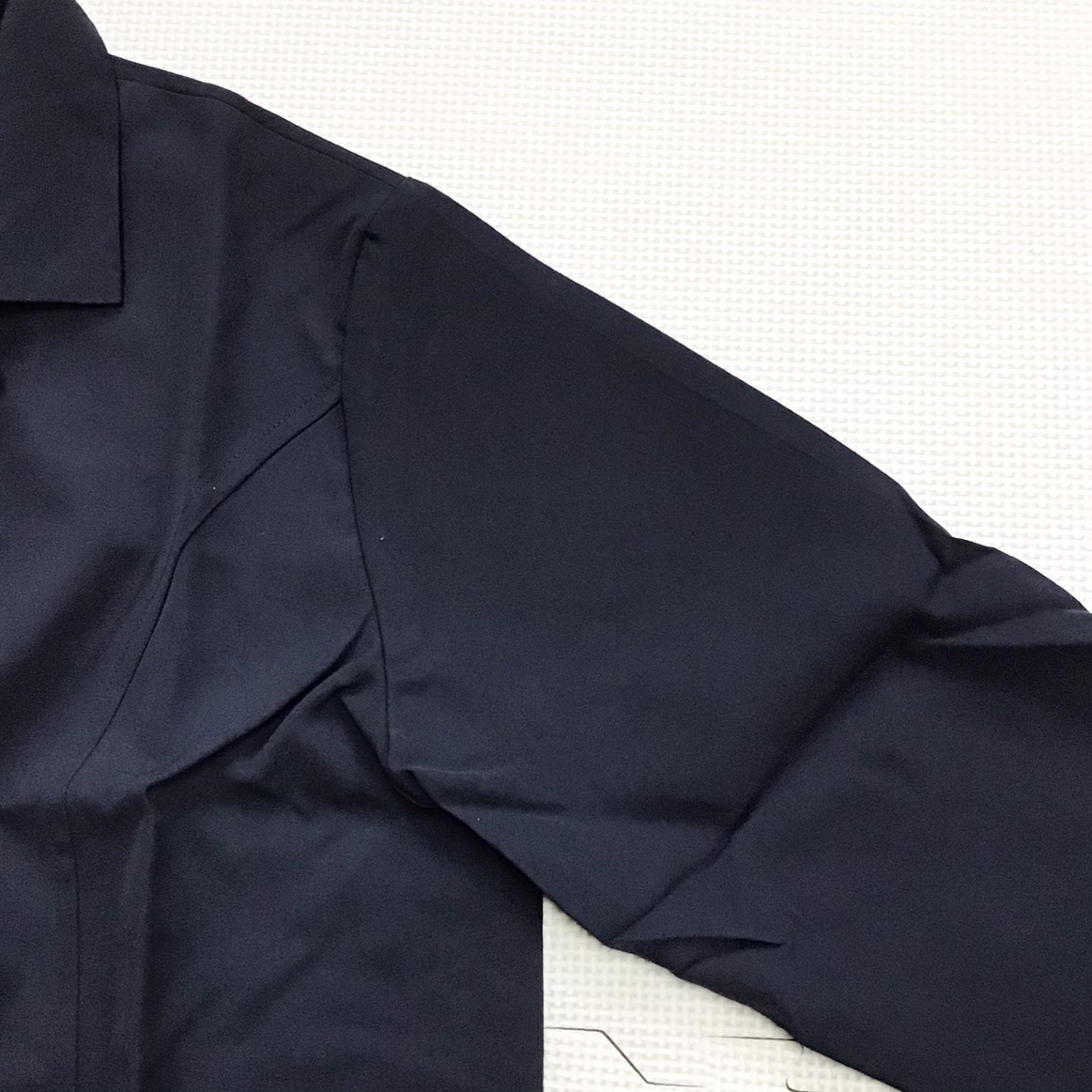 (在庫処分) 新品未使用品 KARSEE [EW-3.306] 長袖スモック サイズ LL /ネイビー/通年/作業着/ワークウェア/オフィス/事務服/レディース_画像3