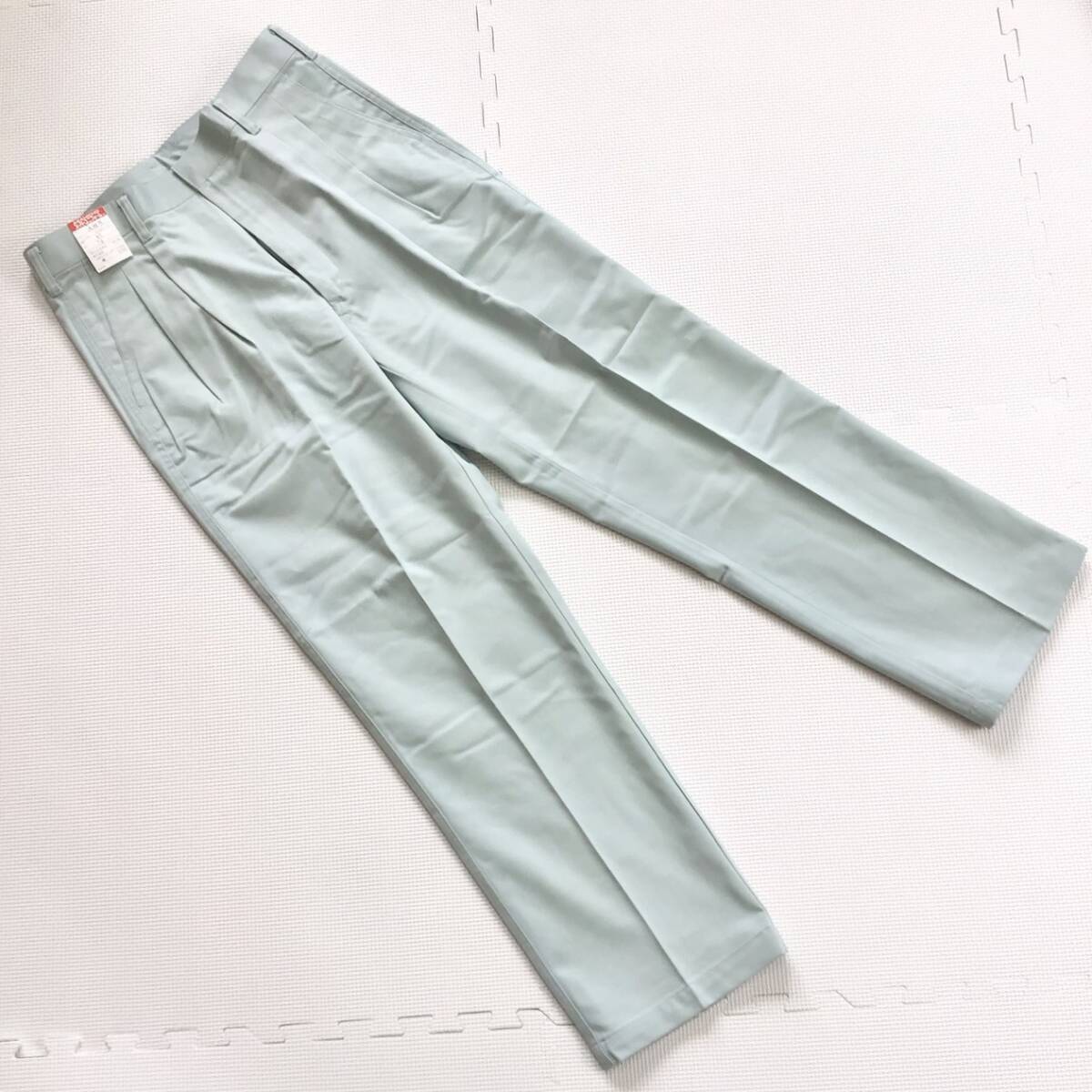 (在庫処分) 新品未使用品 旭蝶 [A85] ワークパンツ サイズ W85 /アイスグリーン/通年/ツータック/帯電防止/ズボン/作業着/ワークウェア_画像4