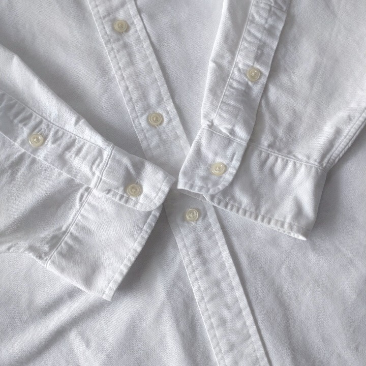 ■古着 RALPH LAUREN ラルフローレン BLAKE ボタンダウンシャツ 長袖 白 ワンポイントポニー XL【J1125】_画像8