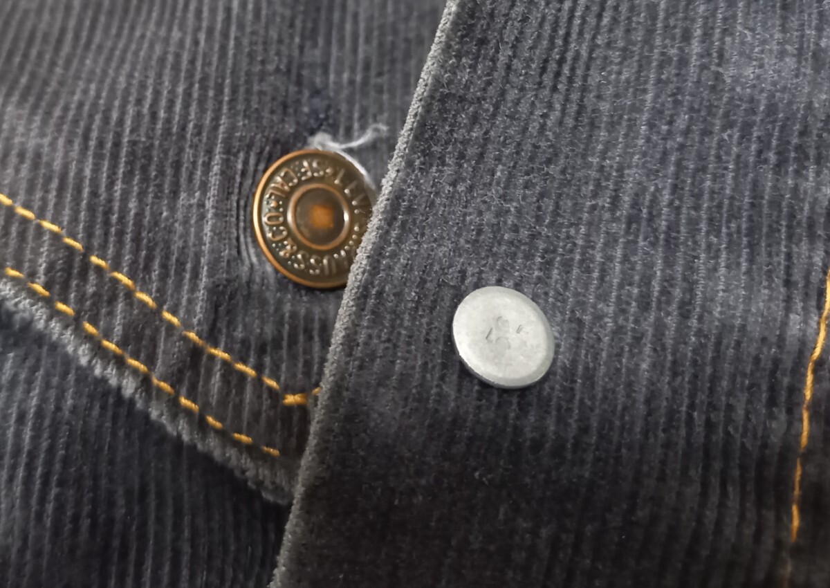 超Special黒44サイズLevi'sコーデュロイ70505ブラック70sビンテージUSA制JKT Gジャン(検501革ww2片面XX大戦L(zhǎng)eeビッグE506サーモンピンク507