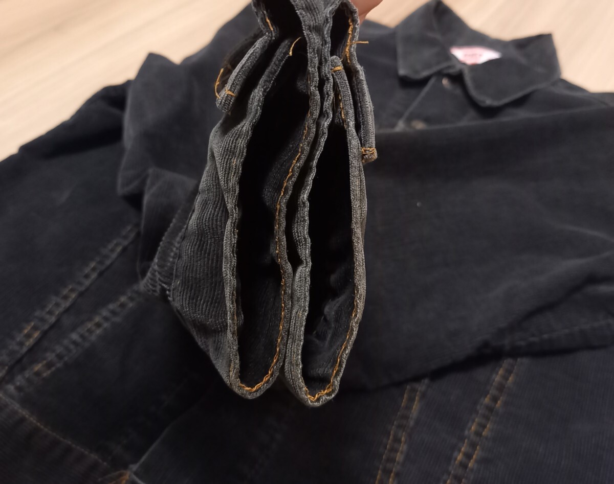 超Special黒44サイズLevi'sコーデュロイ70505ブラック70sビンテージUSA制JKT Gジャン(検501革ww2片面XX大戦L(zhǎng)eeビッグE506サーモンピンク507