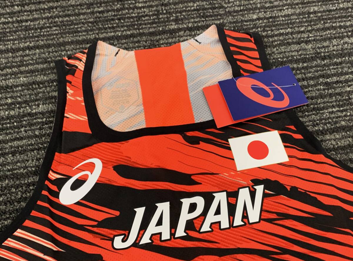 【選手支給】2019 世界陸上ドーハ/世界陸上競技選手権 陸上競技 日本代表 女子 やり投げ asics アシックス 競技用 ユニフォーム/佐藤友佳_画像3