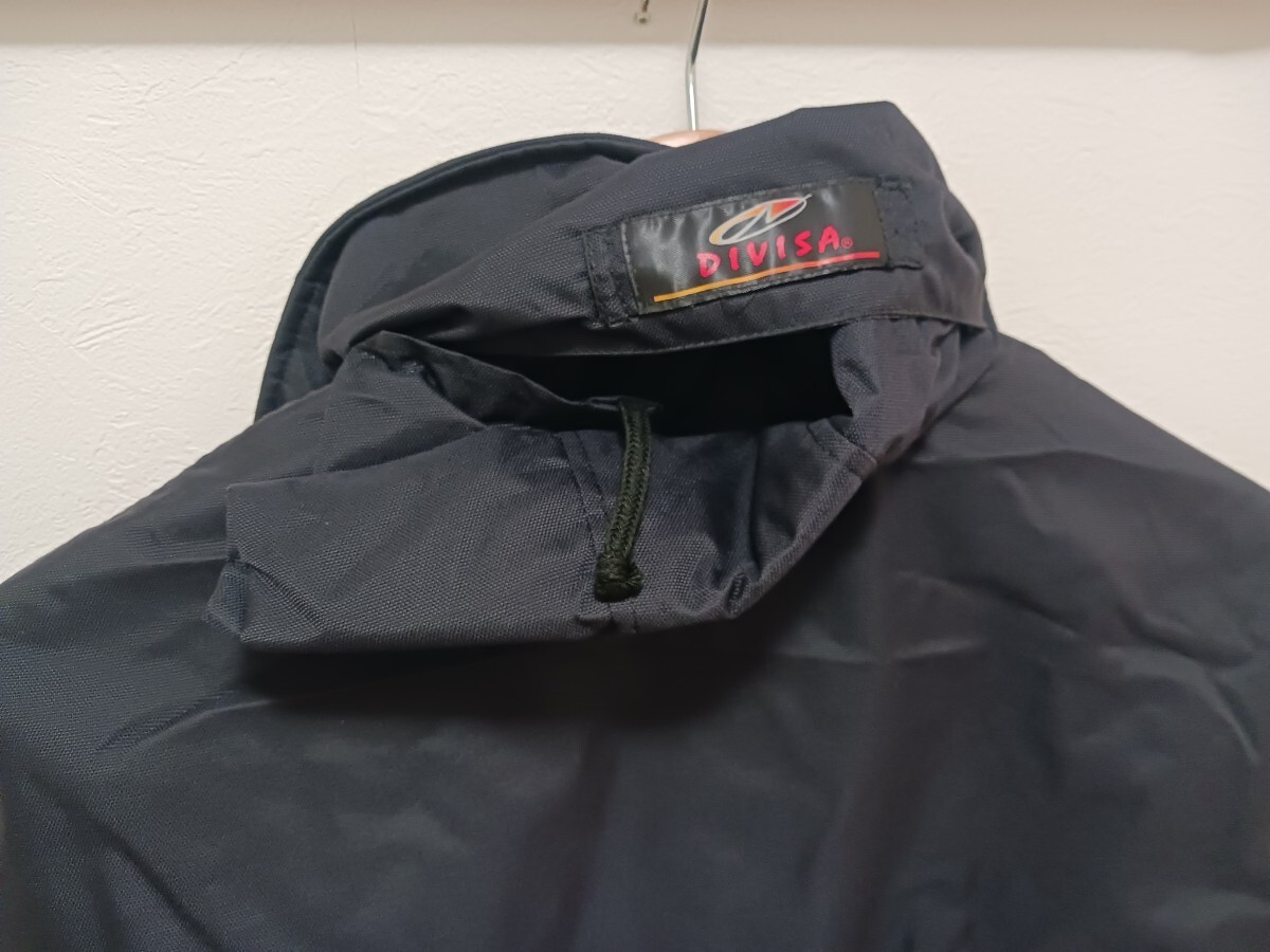 5659　TAKAYA ハーフジャケット|ブラック|Lサイズ|新品未使用|格納フード付|ナイロン100%|タカヤ DIVISA|防寒|秋冬|ジャンパー|黒_画像5
