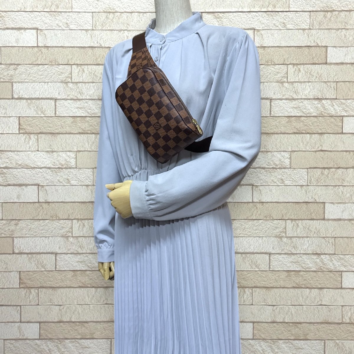  Louis Vuitton Geronimo s Damier сумка "body" Damier парусина N51994 Brown унисекс LOUIS VUITTON б/у 