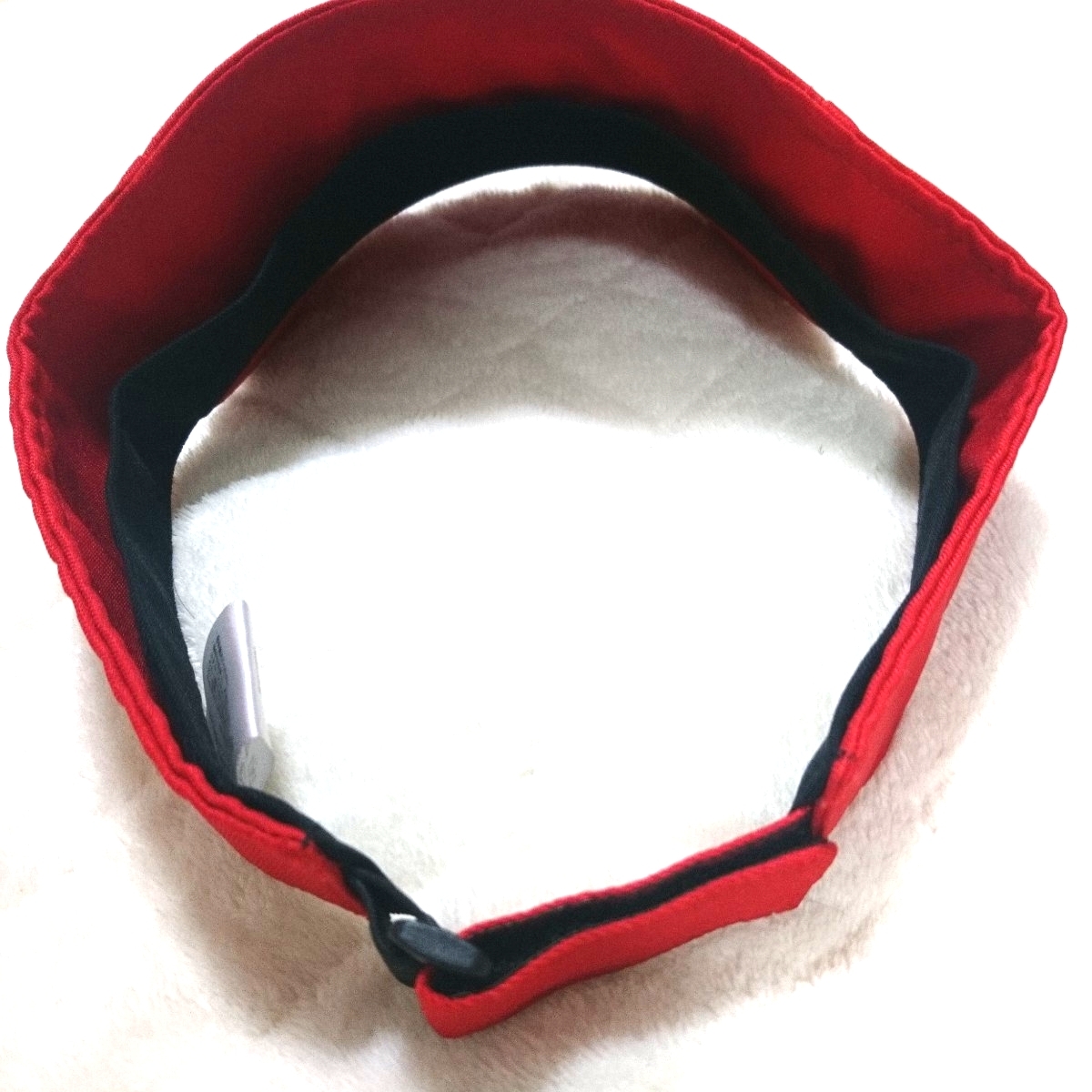 Coca-Cola■コカコーラ サンバイザー フリーサイズ レッド 男女共用 ユニセックス_画像5