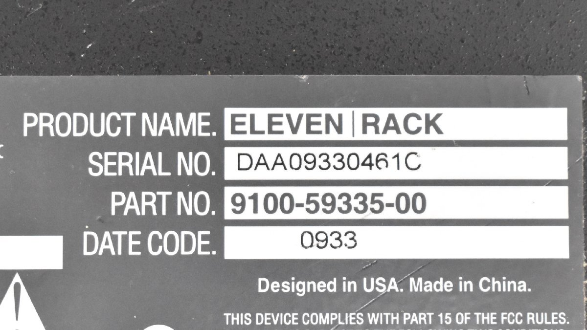 【 G 】4916 digidesign ELEVEN RACK アンプシュミレーター デジデザイン 3133898_画像7
