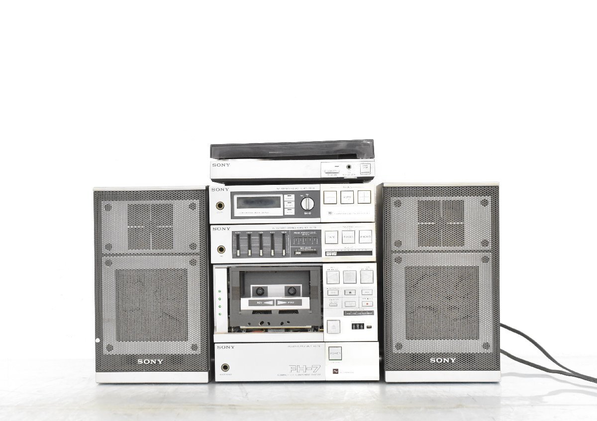 【 J 】4556 SONY PS-Q7/FH-7/ST-78/TA-78/AC-78/SS-78 システムコンポ ソニー 176743_画像2