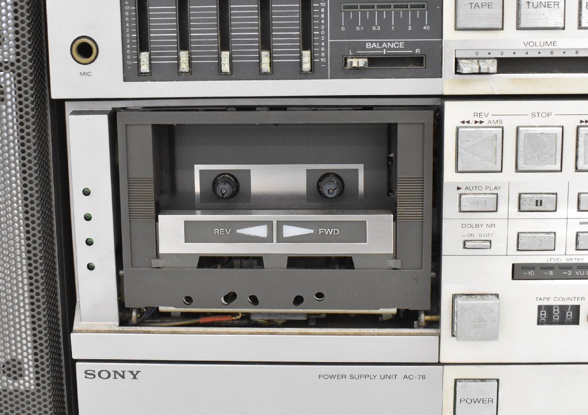 【 J 】4556 SONY PS-Q7/FH-7/ST-78/TA-78/AC-78/SS-78 システムコンポ ソニー 176743_画像5