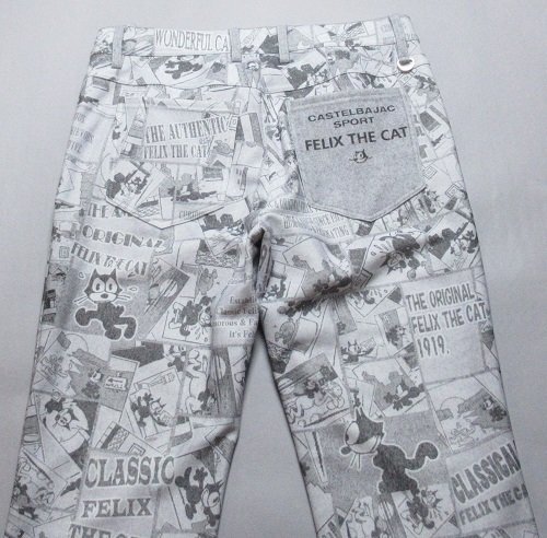 新品 カステルバジャック スポーツ ゴルフ　秋冬 裏起毛 フィリックス ストレッチパンツ 定価38500円/48(W86)/7233340102/ホワイト_画像5