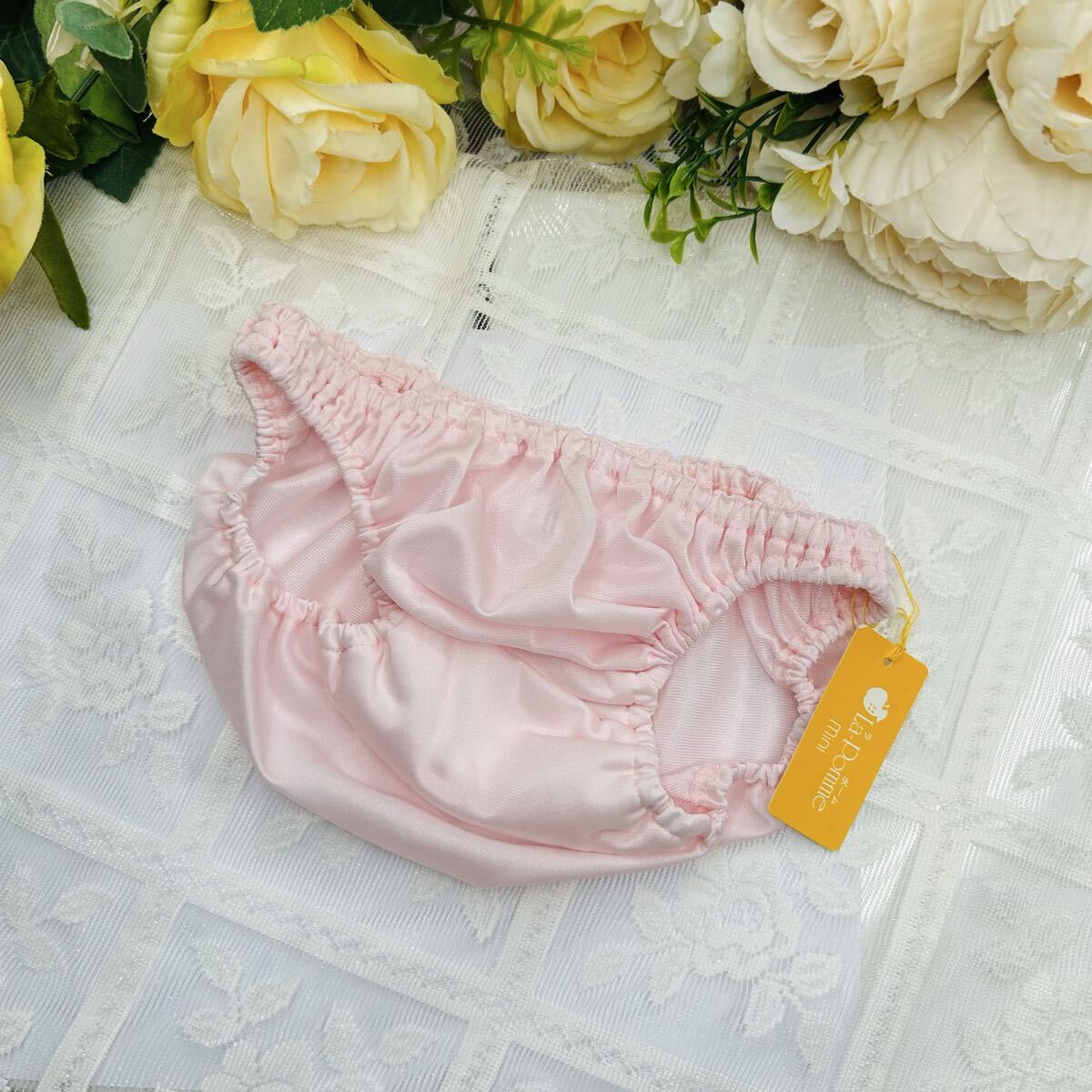 フリージア 【日本製】 光沢トリコットスキャンティLL ピンク_画像1