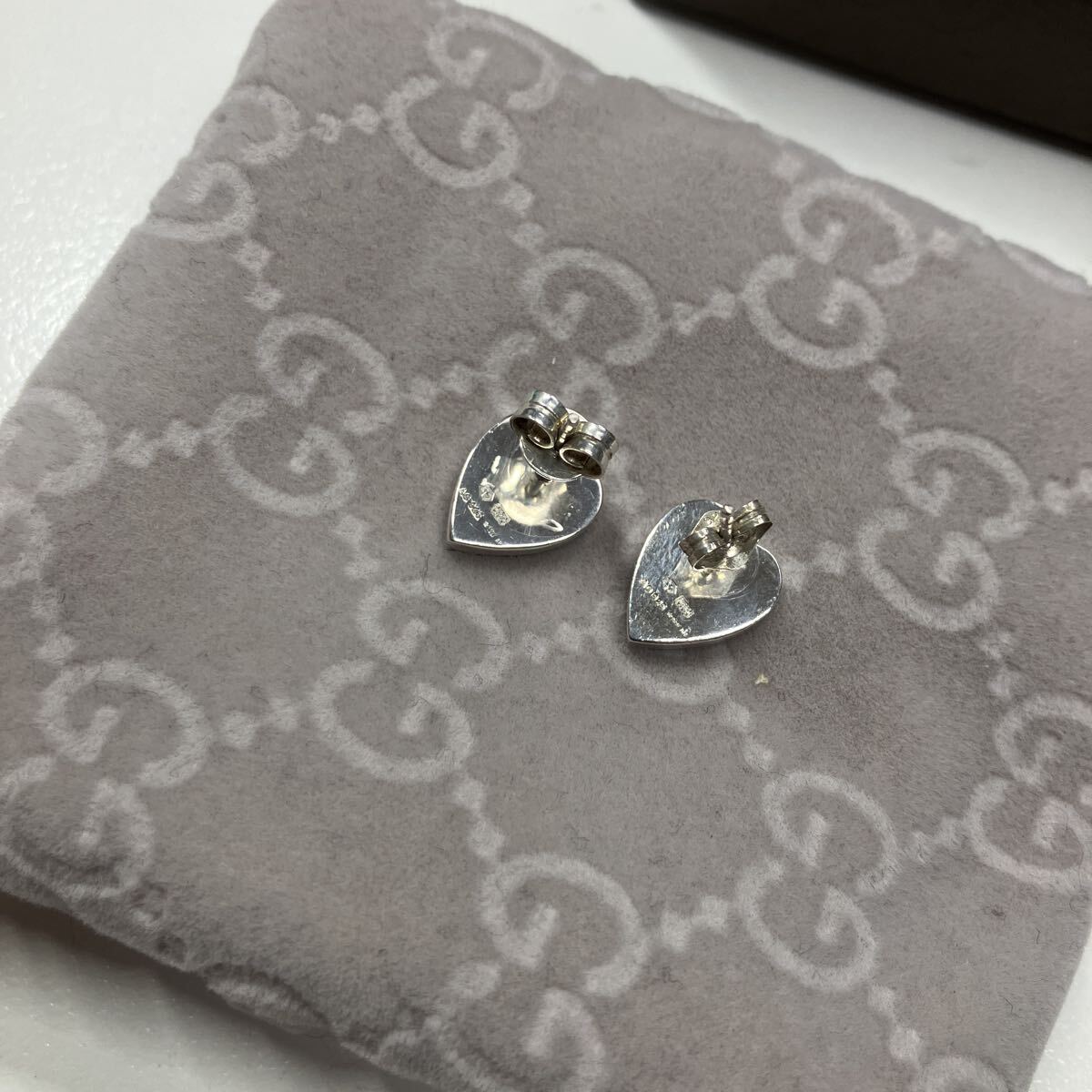 正規品 グッチ GUCCI ピアス ハート SV925 中古現状品_画像4