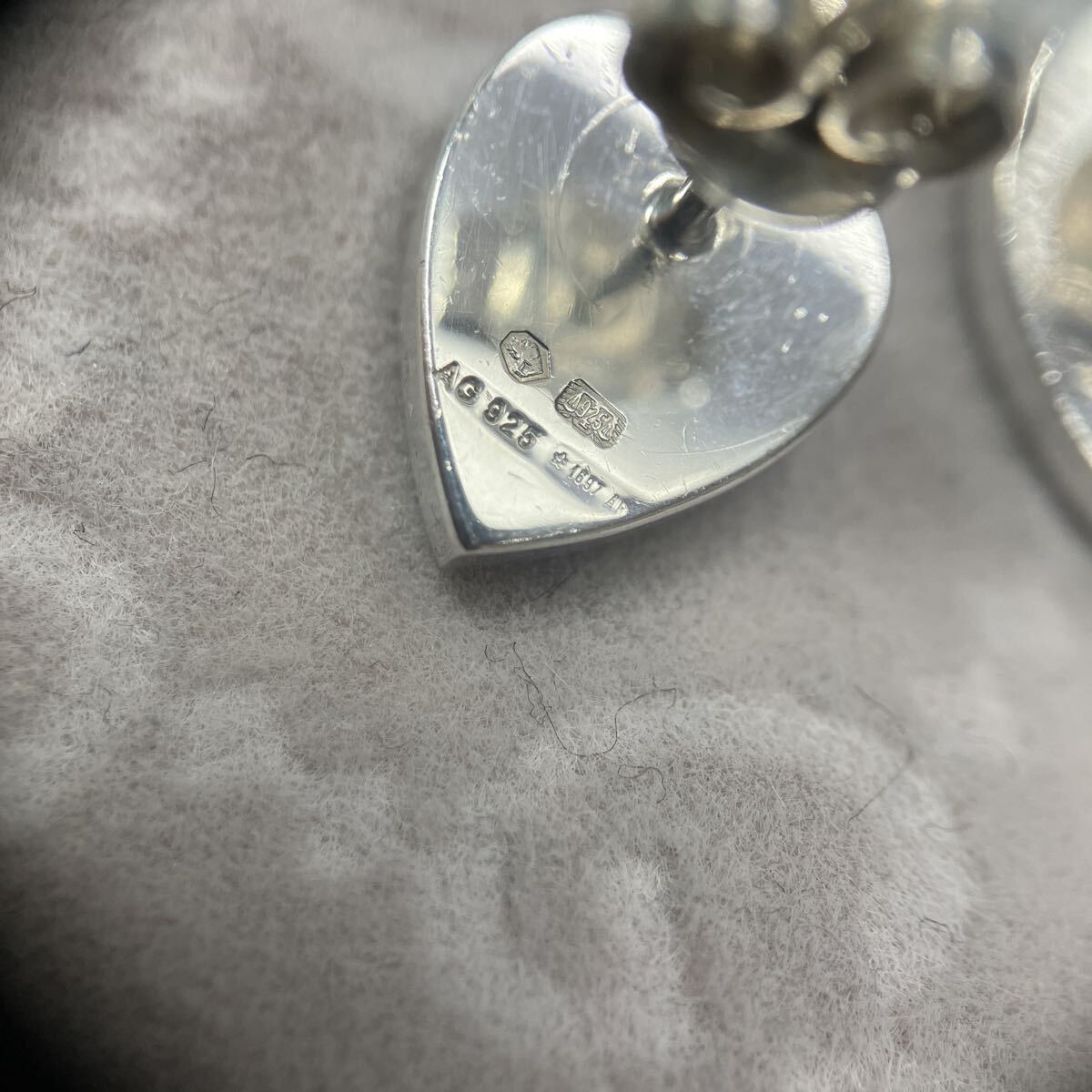 正規品 グッチ GUCCI ピアス ハート SV925 中古現状品_画像5